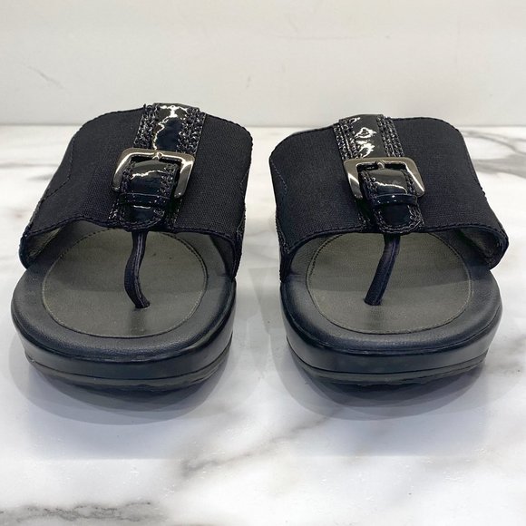 Cole Haan Nike Air black wedge sandals - Picture 10 of 13